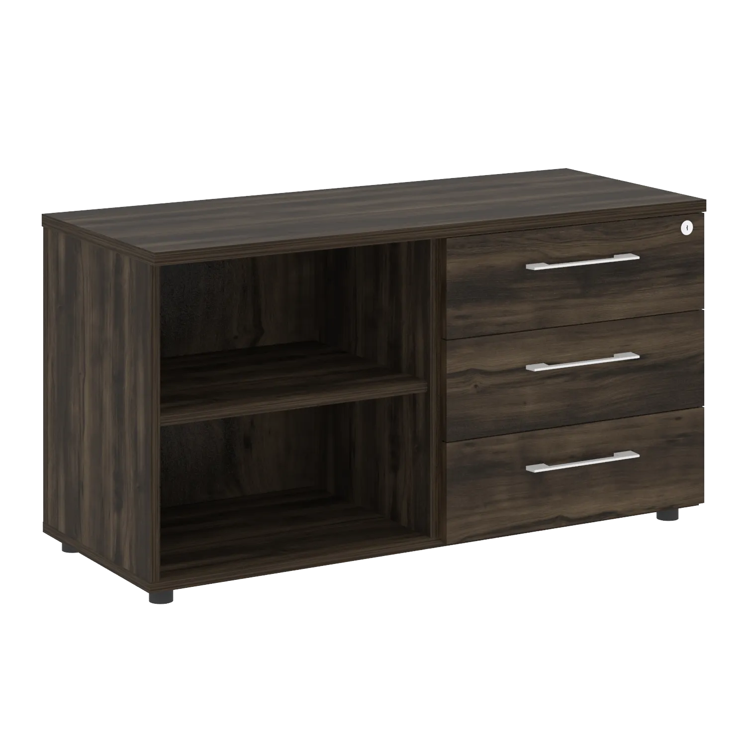 Тумба стационарная 3 ящика + открытая секция Yalta LT.TS-2 дуб мали